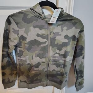 Kids Camouflage Zip-Up Hoodie